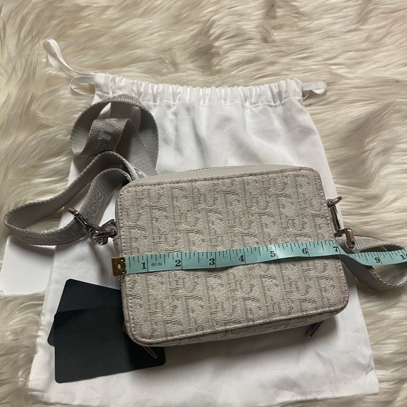 Christian Dior Double Zip Crossbody Pouch Oblique Canvas - Picture 14 of 16